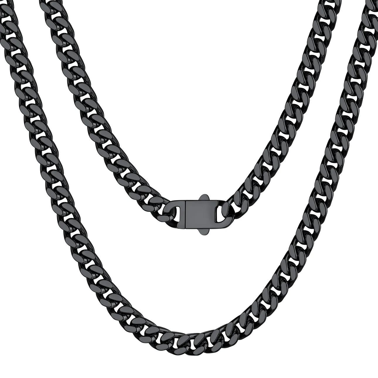 5mm-9mm Stainless Steel Cuban Link Chain for Men
