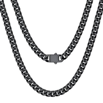 5mm-9mm Stainless Steel Cuban Link Chain for Men