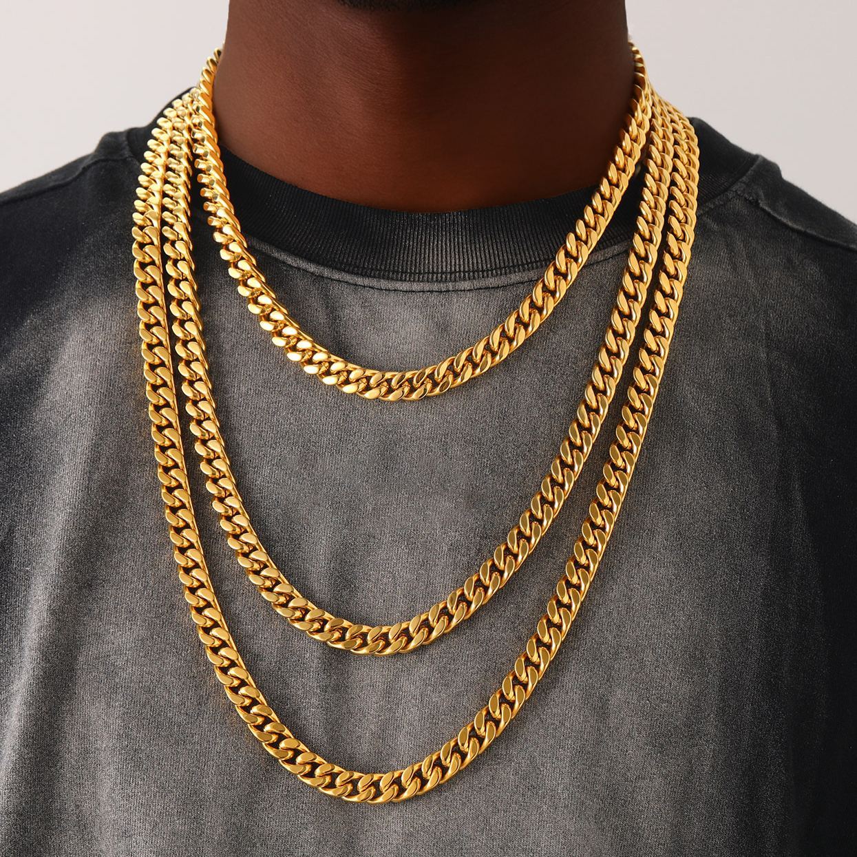 5/7/9/12/14mm Miami Cuban Link Chain for Men