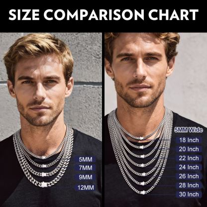 5/7/9/12mm Miami Cuban Link Chain for Men