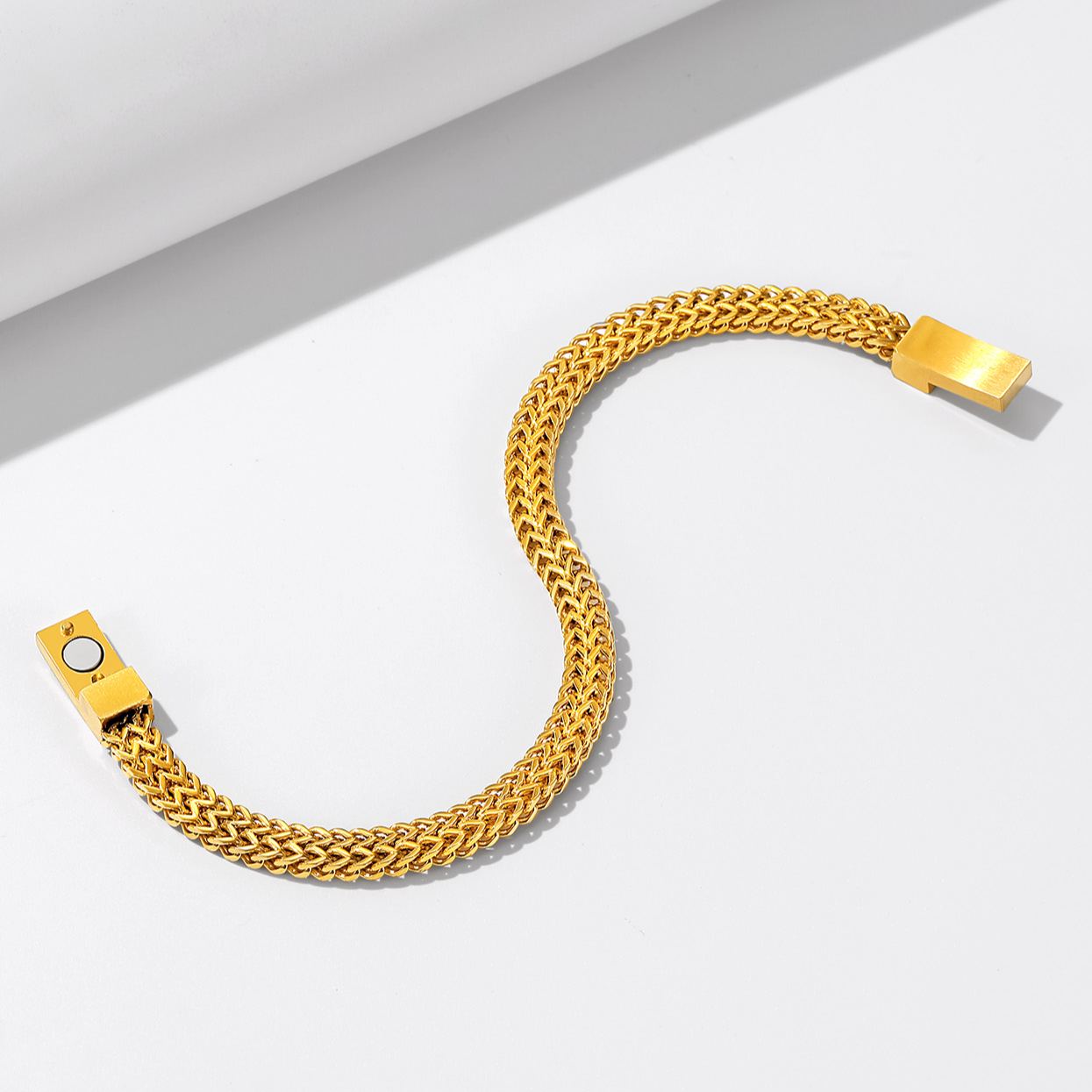 12mm Gold Men's Chain Bracele