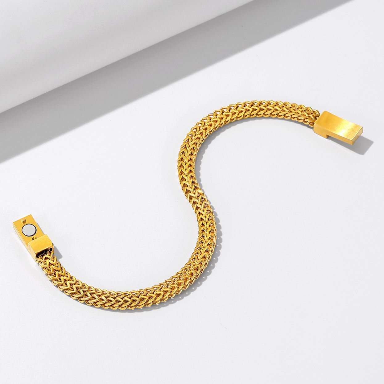 12mm Gold Men's Chain Bracele