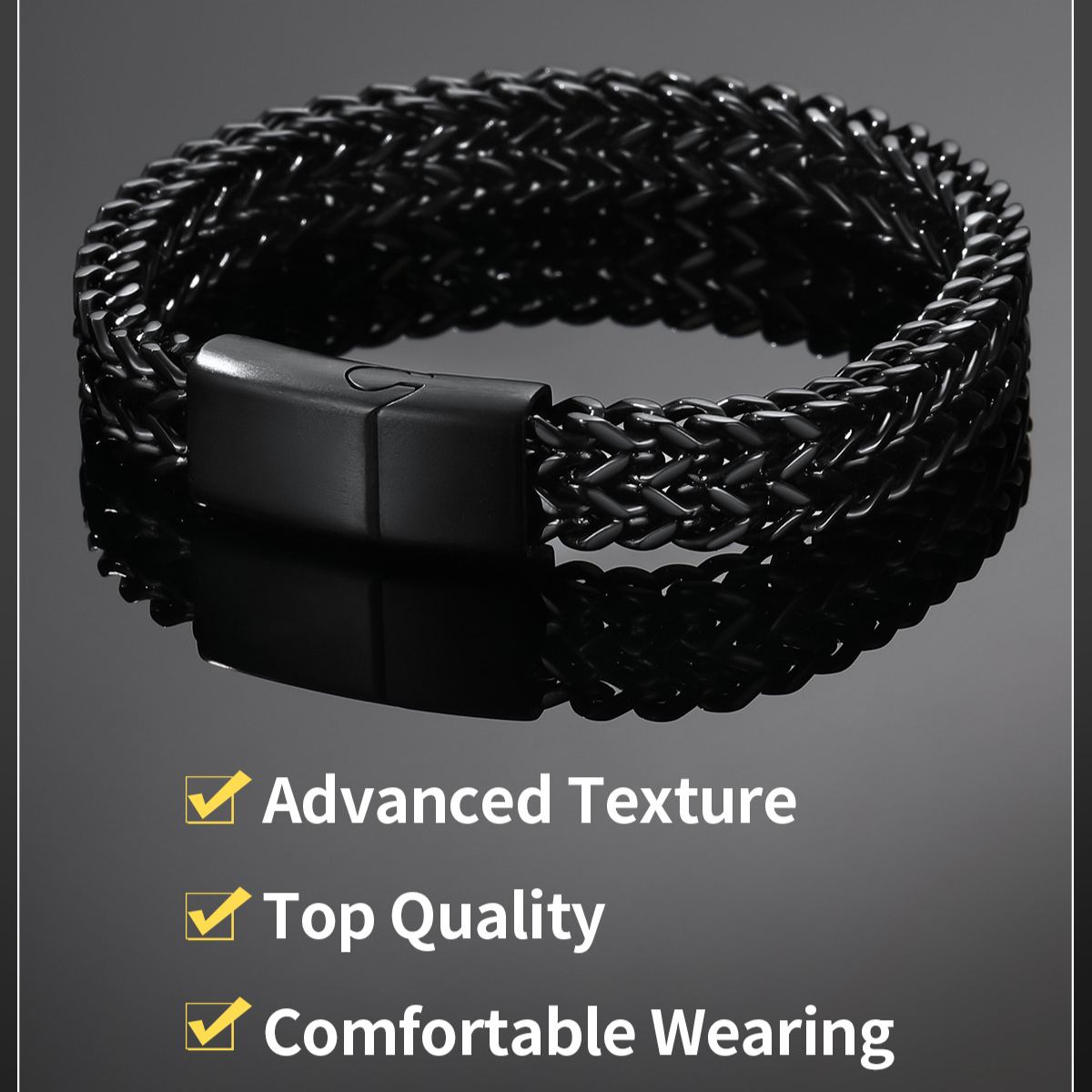 Custom Engraving 6/10/12mm Franco Chain Bracelet For Men 