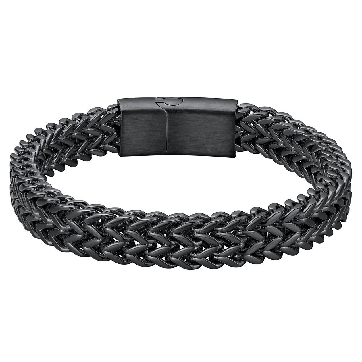 6-10mm Stainless Steel Magnetic Clasp Bracelet for Men