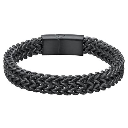 6-10mm Stainless Steel Magnetic Clasp Bracelet for Men