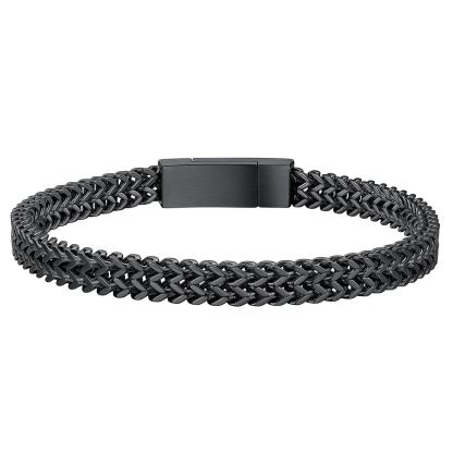 6-10mm Stainless Steel Magnetic Clasp Bracelet for Men