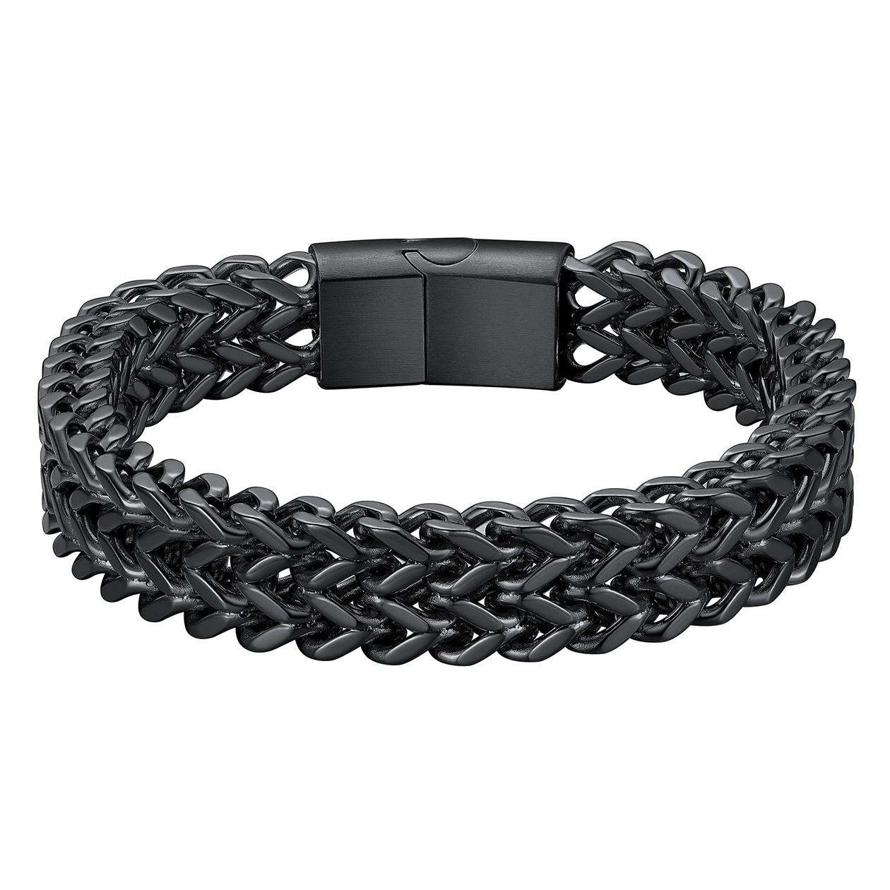 6-10mm Stainless Steel Magnetic Clasp Bracelet for Men