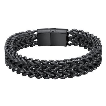 6-10mm Stainless Steel Magnetic Clasp Bracelet for Men