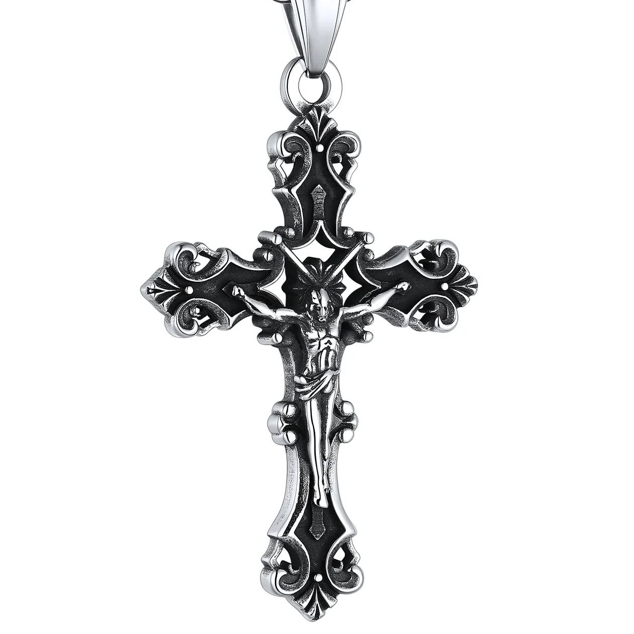 Jesus Crucifix Prayer Necklace