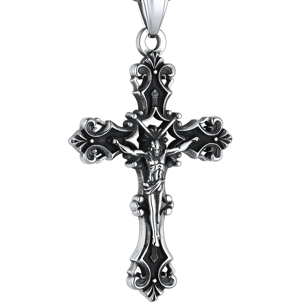 Jesus Crucifix Prayer Necklace
