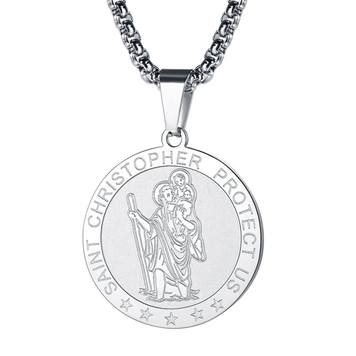 Mens St Christopher Necklace