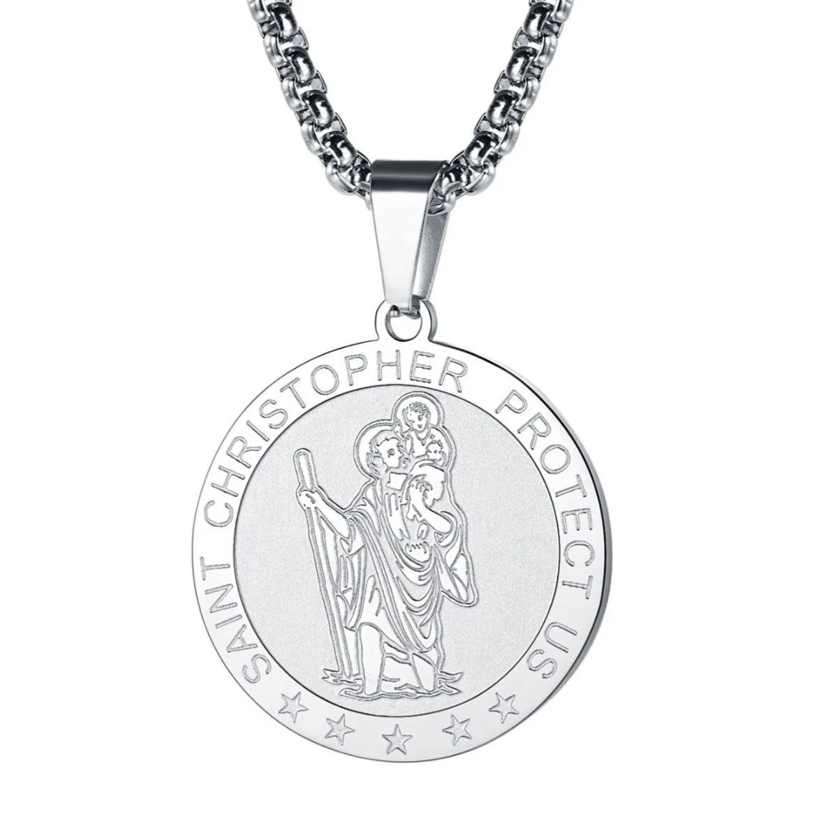 Mens St Christopher Necklace