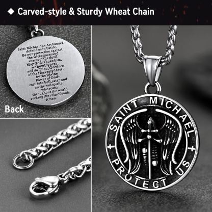 Angel Wing Stainless Steel Pendant Necklace for Men