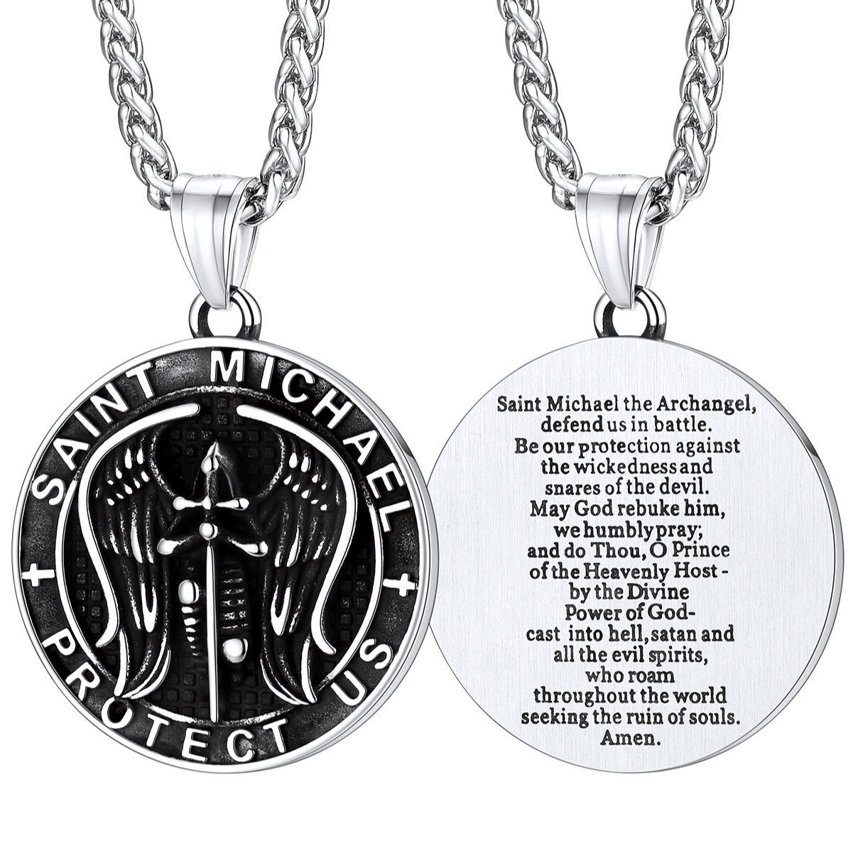 Angel Wing Stainless Steel Pendant Necklace for Men