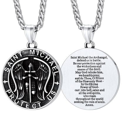 Angel Wing Stainless Steel Pendant Necklace for Men