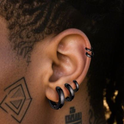 5 Pairs Hoop Earrings Set For Men Women