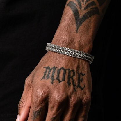 Stainless Steel Franco Curb Chain Bracelet for Men