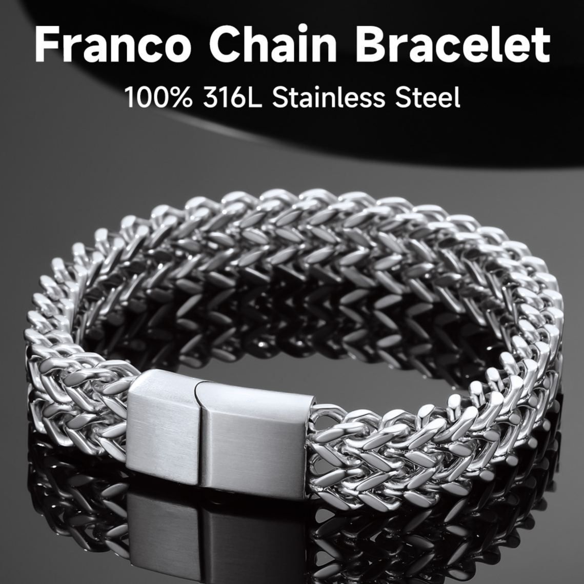 Franco Curb Chain Bracelet - Premium Material 316L Stainless Steel