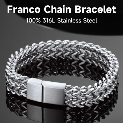 Franco Curb Chain Bracelet - Premium Material 316L Stainless Steel