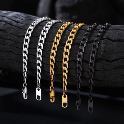 4/6/9/13mm Bold Cuban Link Chain for Men Women