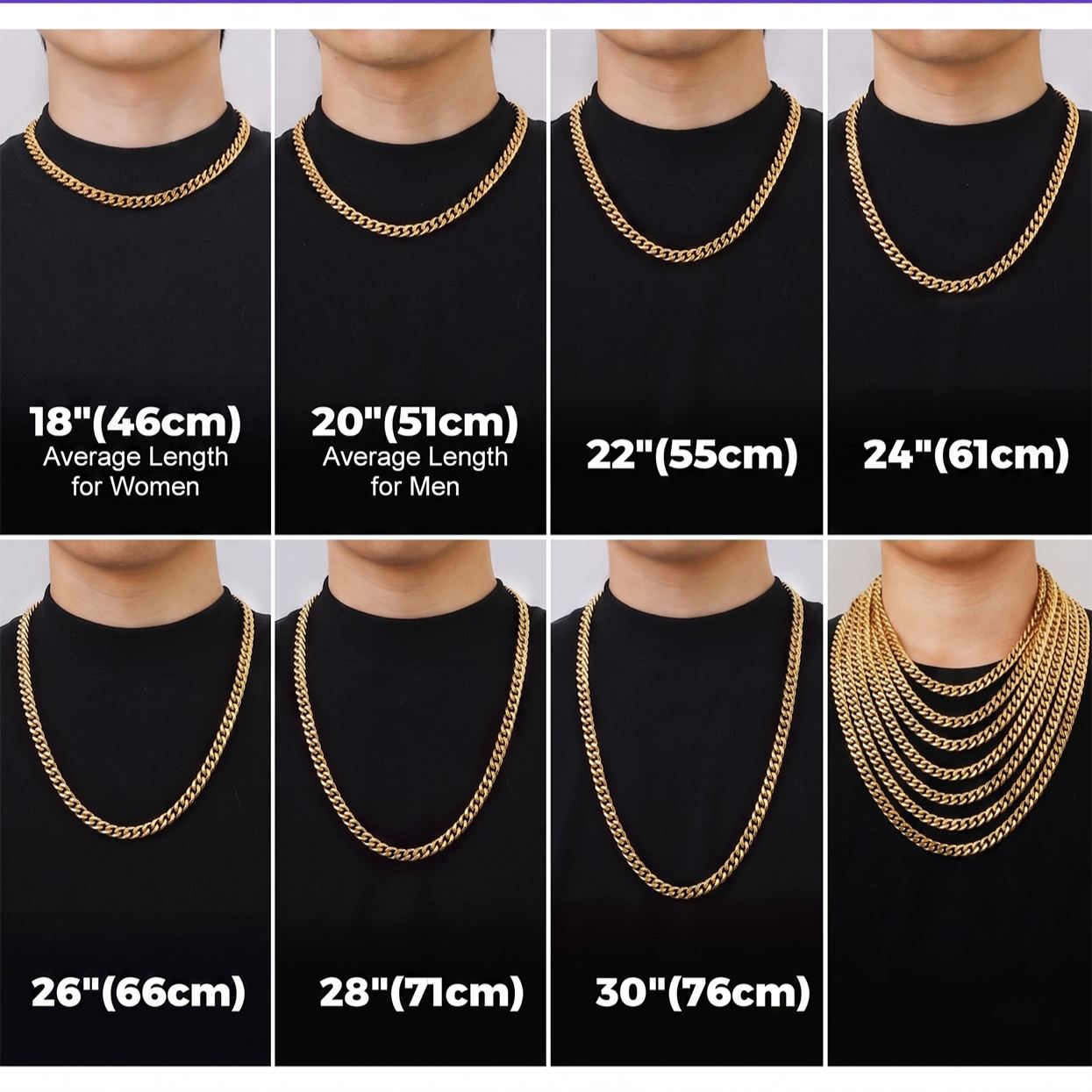 5/7/9/12mm Miami Cuban Link Chain & Bracelet Set for Him