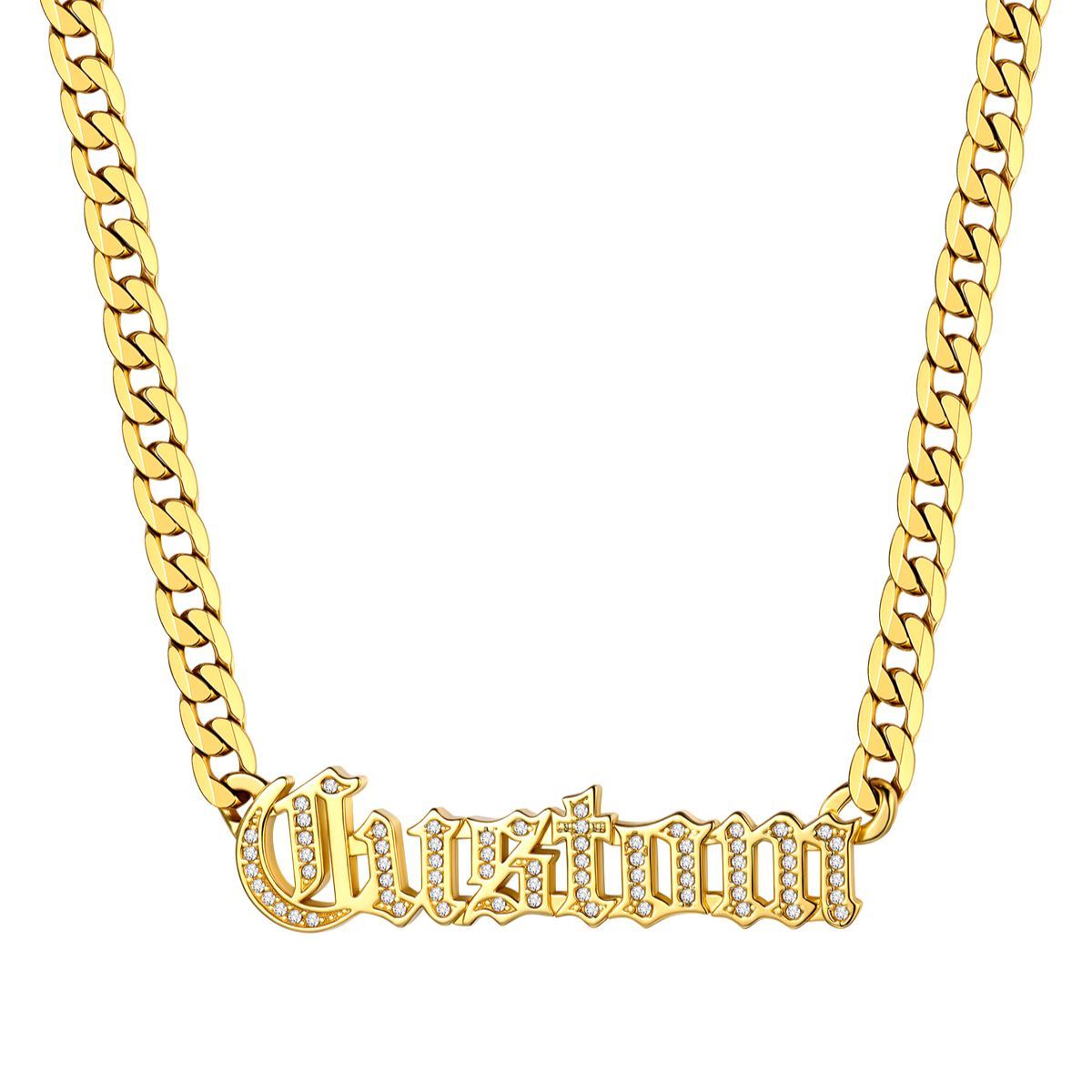 Custom Name Zircon Necklace For Her