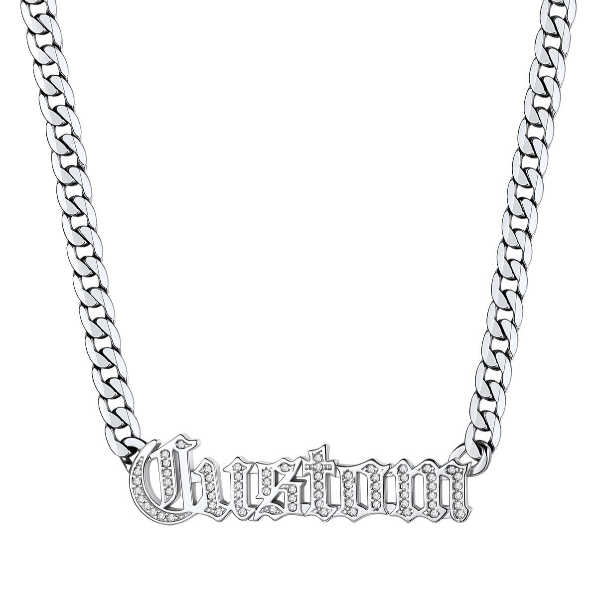 Custom Name Zircon Necklace For Her