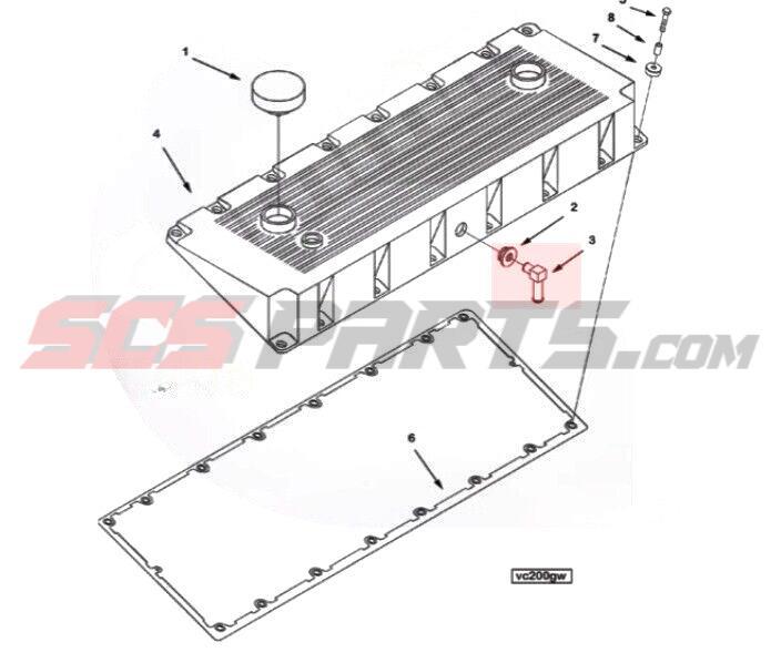 Cummins 3047134 Breather Tube & 3042401 Grommet Seal