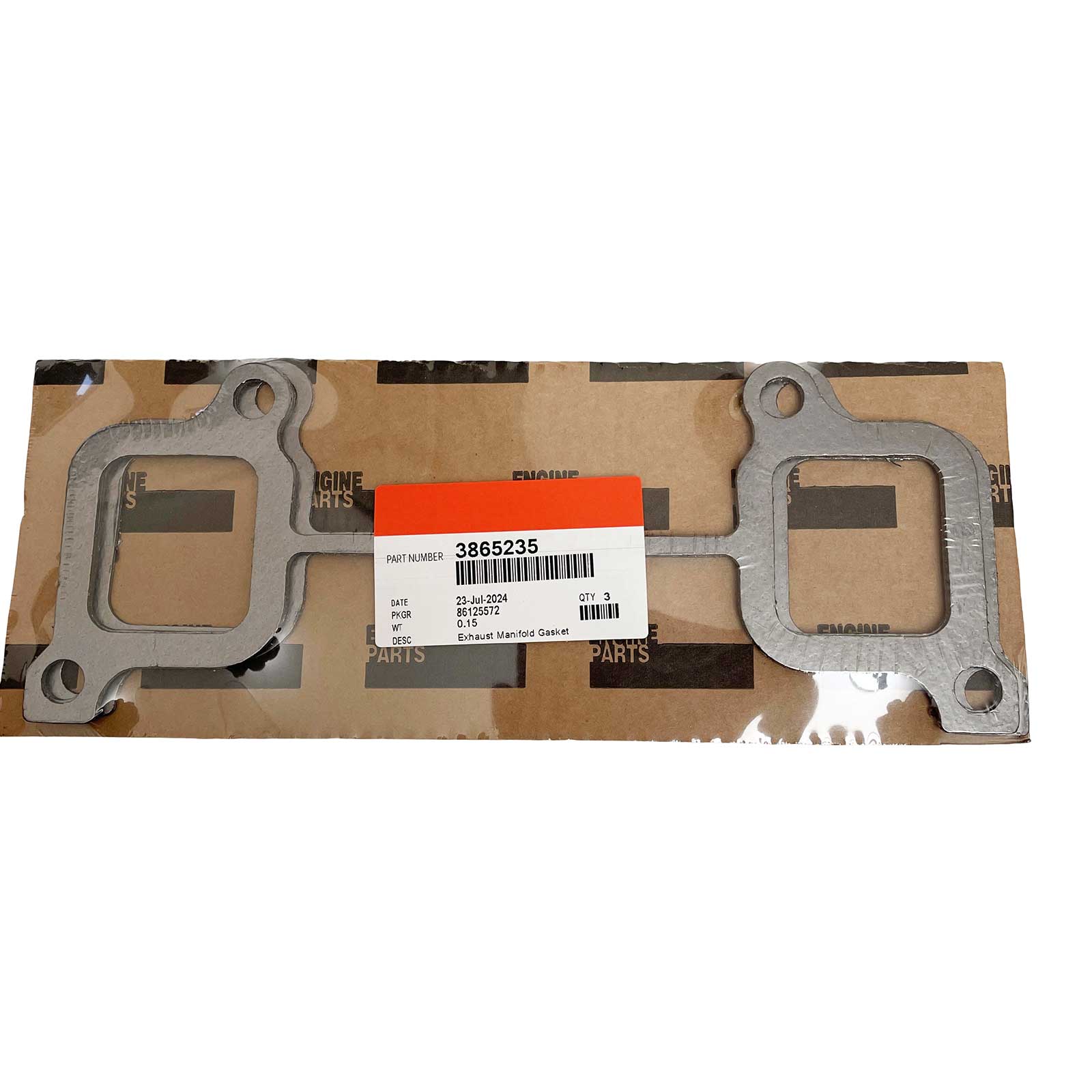 3× 3865235 Exhaust Manifold Gasket Fit Cummins ISX15 QSX15 QSZ13 N14 NT855