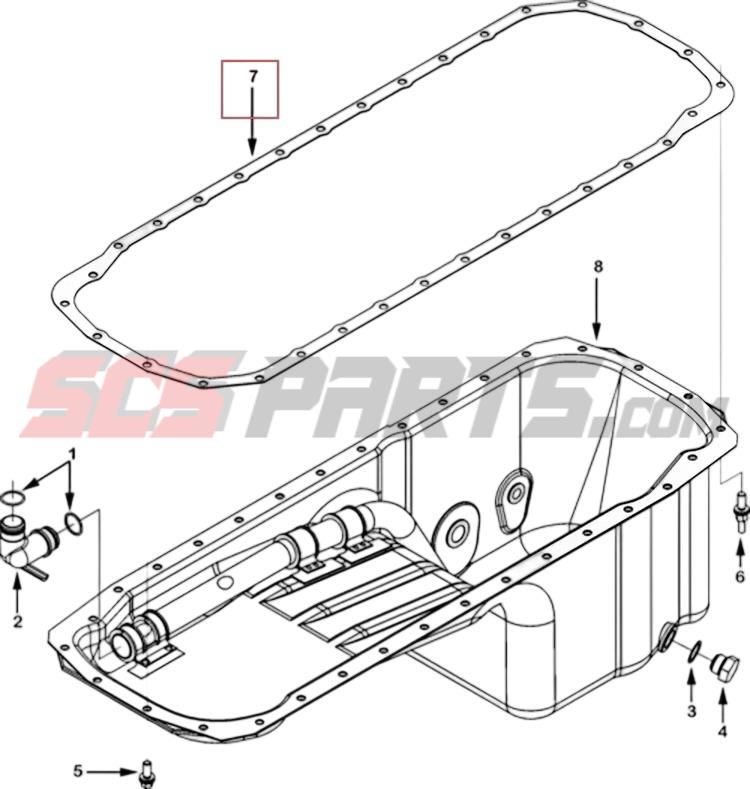 4318308 Oil Pan Gasket
