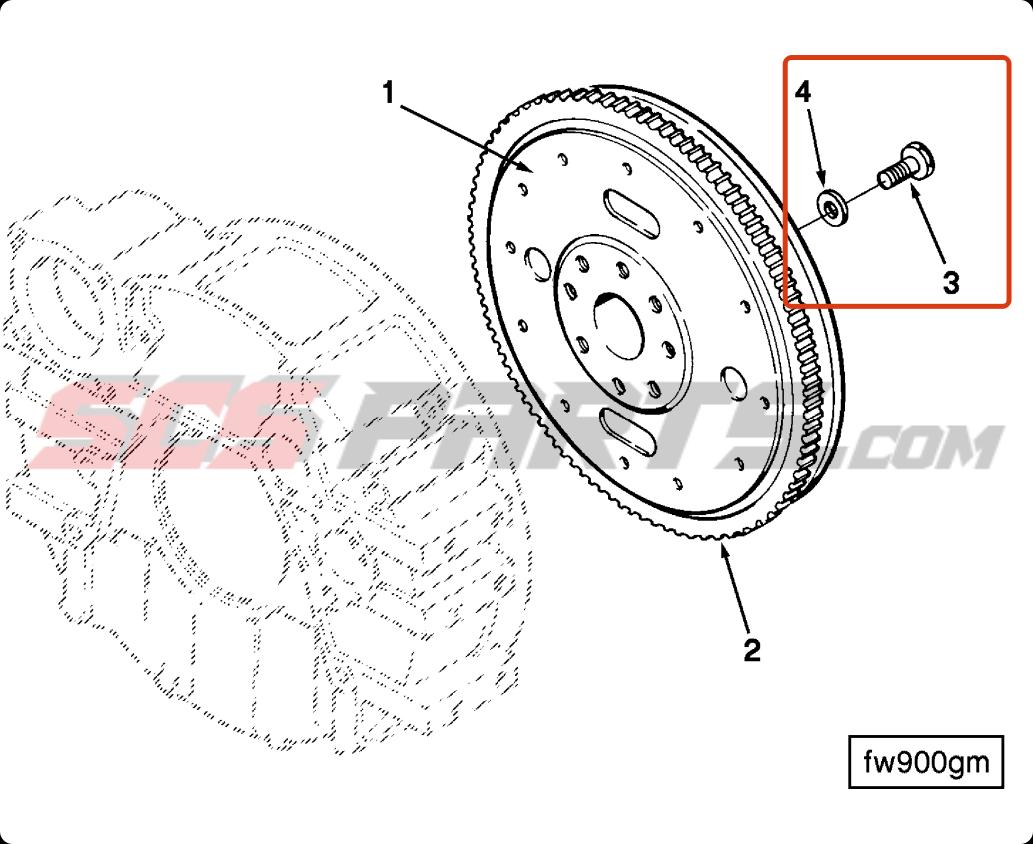 3901395 Flywheel Hexagon Head Cap Screw