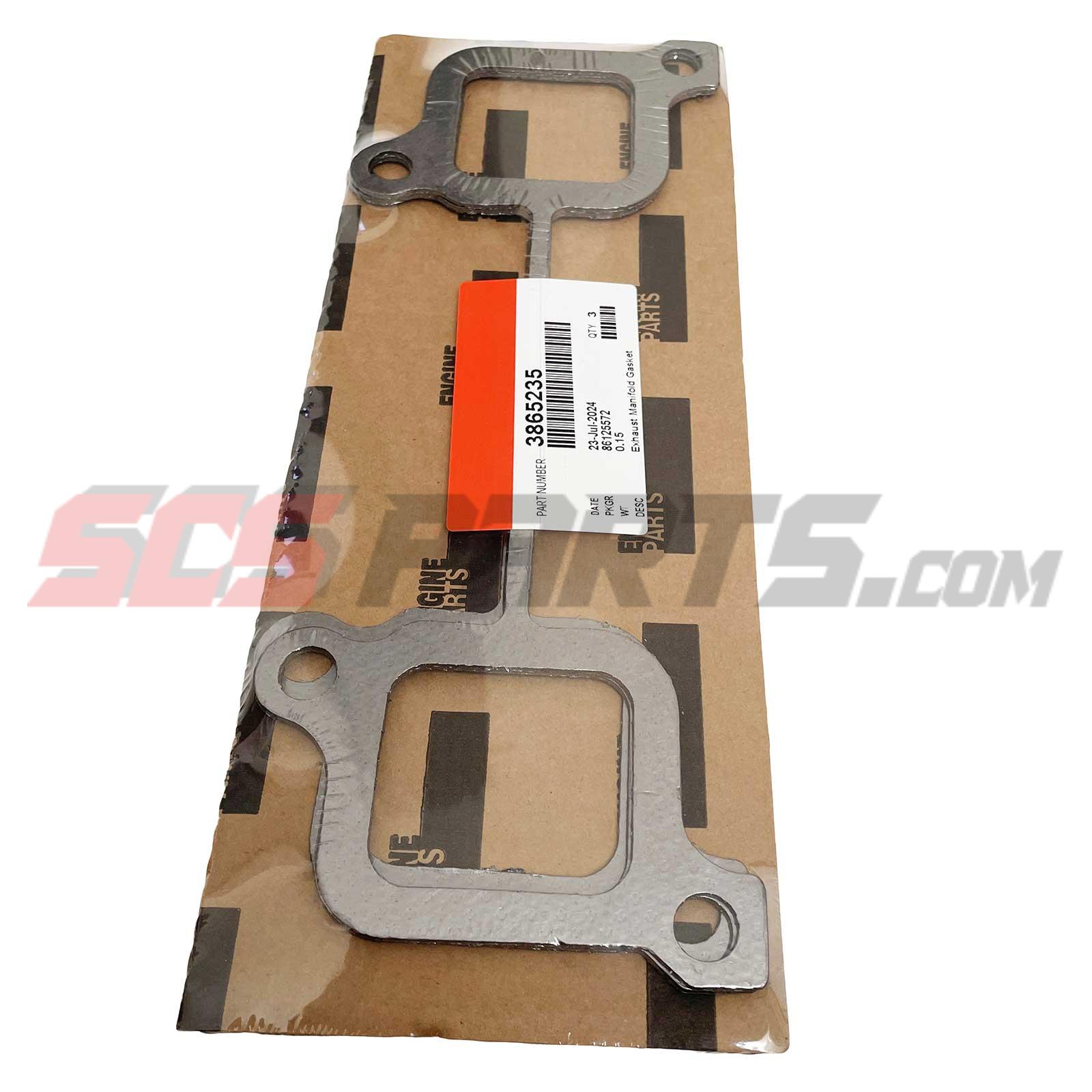 3× 3865235 Exhaust Manifold Gasket Fit Cummins ISX15 QSX15 QSZ13 N14 NT855