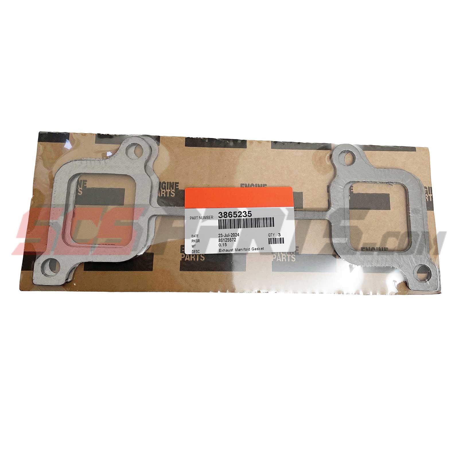 3× 3865235 Exhaust Manifold Gasket Fit Cummins ISX15 QSX15 QSZ13 N14 NT855