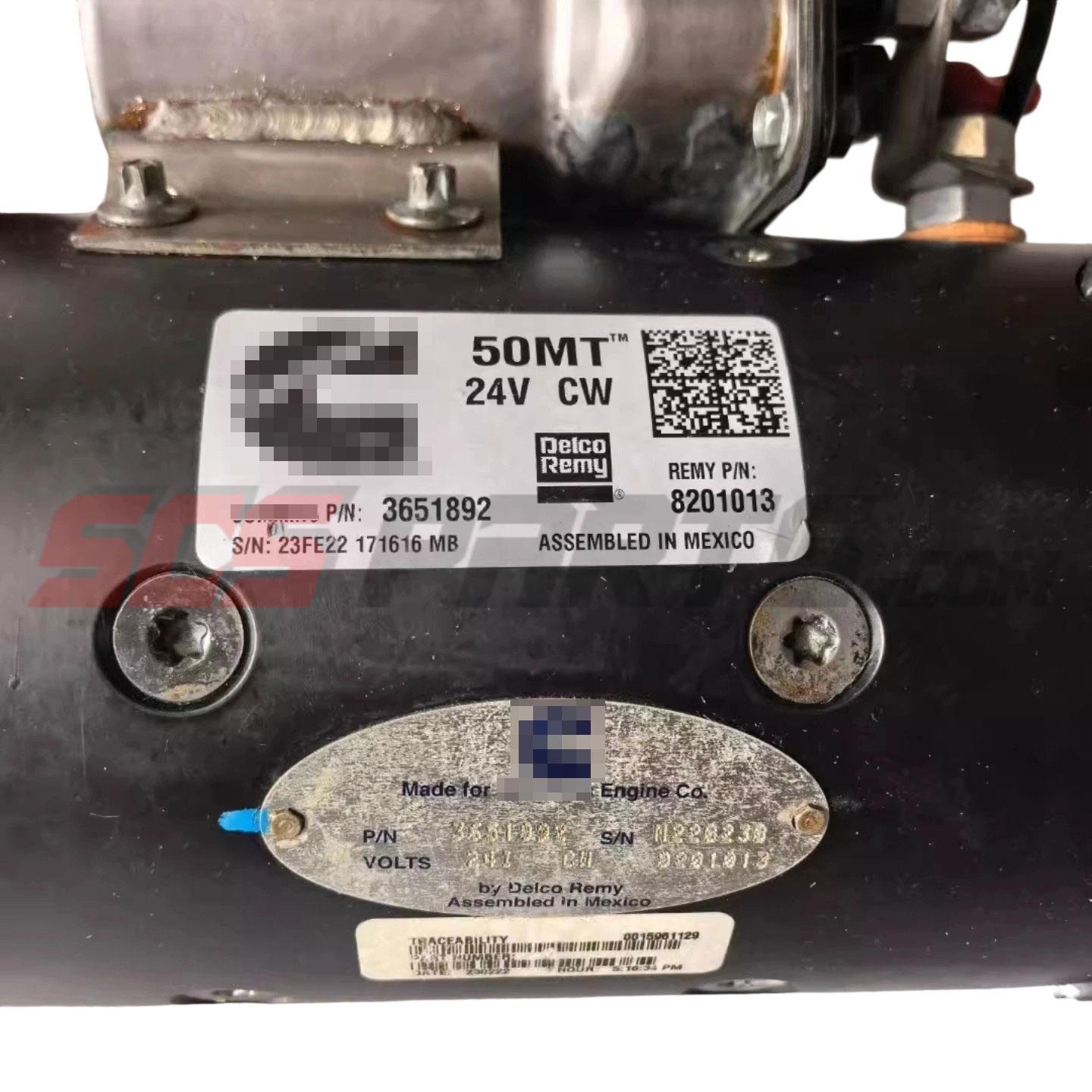 3651892 Starting Motor 