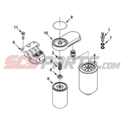 4989118 3930969 Kit de cabezal de filtro de combustible