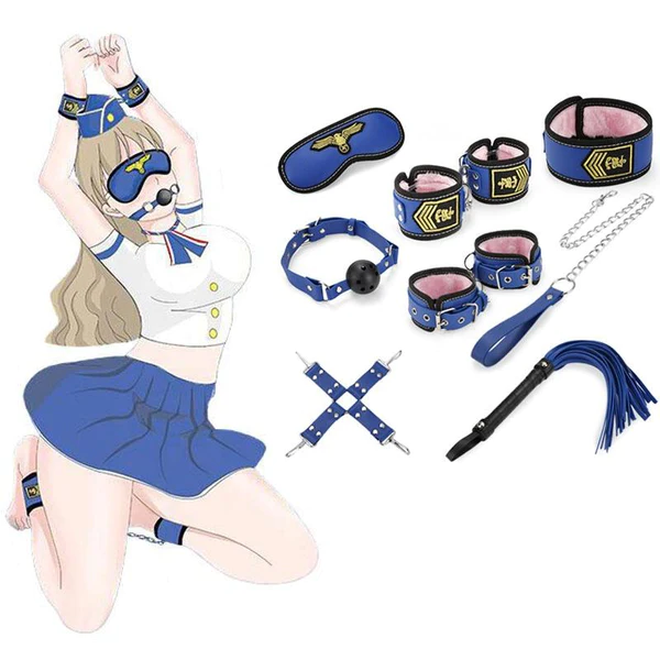 Hot Selling Erotic Policewoman Cosplay SM 8 pcs Kit💋😍CRAZY FOR LOVE
