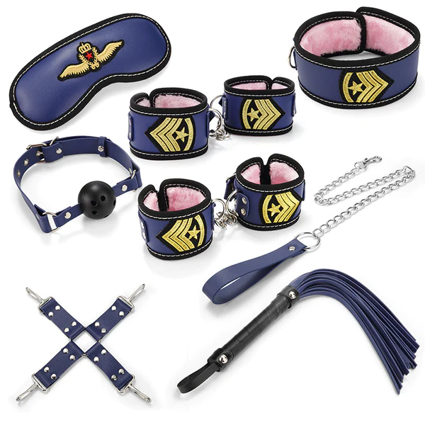 Hot Selling Erotic Policewoman Cosplay SM 8 pcs Kit💋😍CRAZY FOR LOVE
