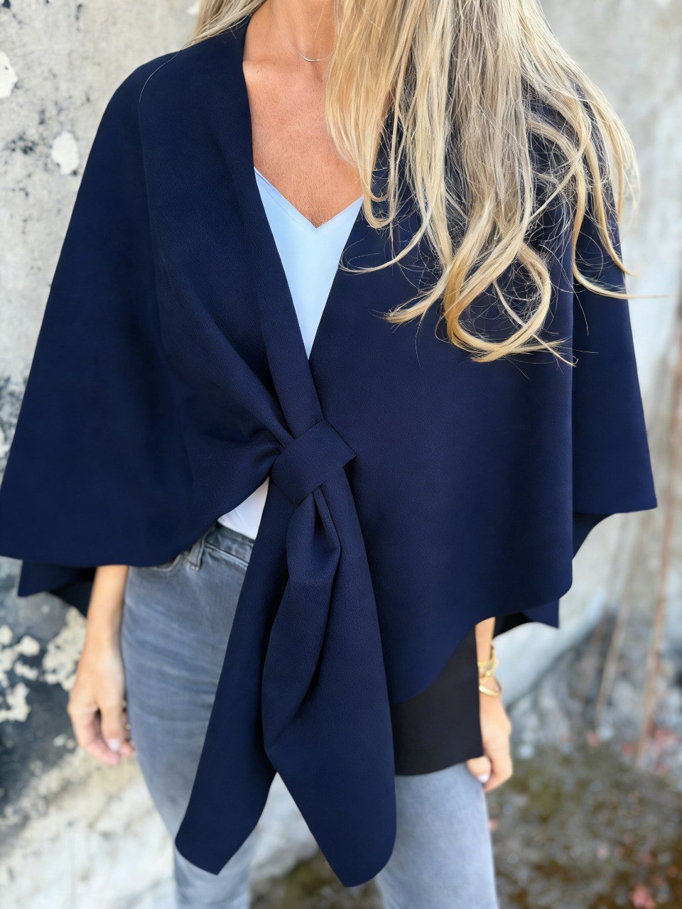 CLEARANCE SALE🔥V-Neck Faux Suede Poncho Cape