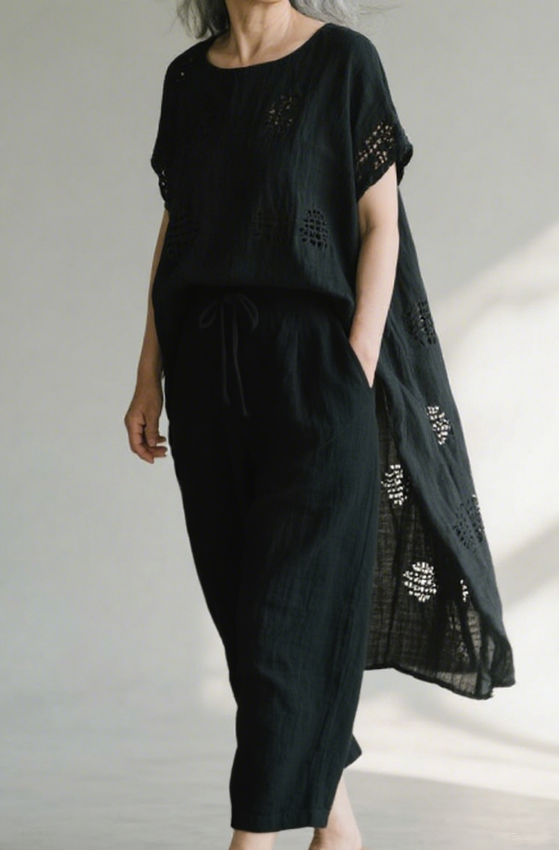 Women's Casual Cotton & Linen Wide Leg Pants