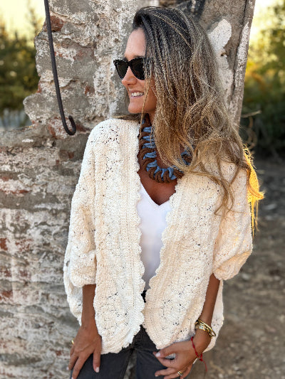 CLEARANCE SALE🔥Soft Chenille Macramé Cape