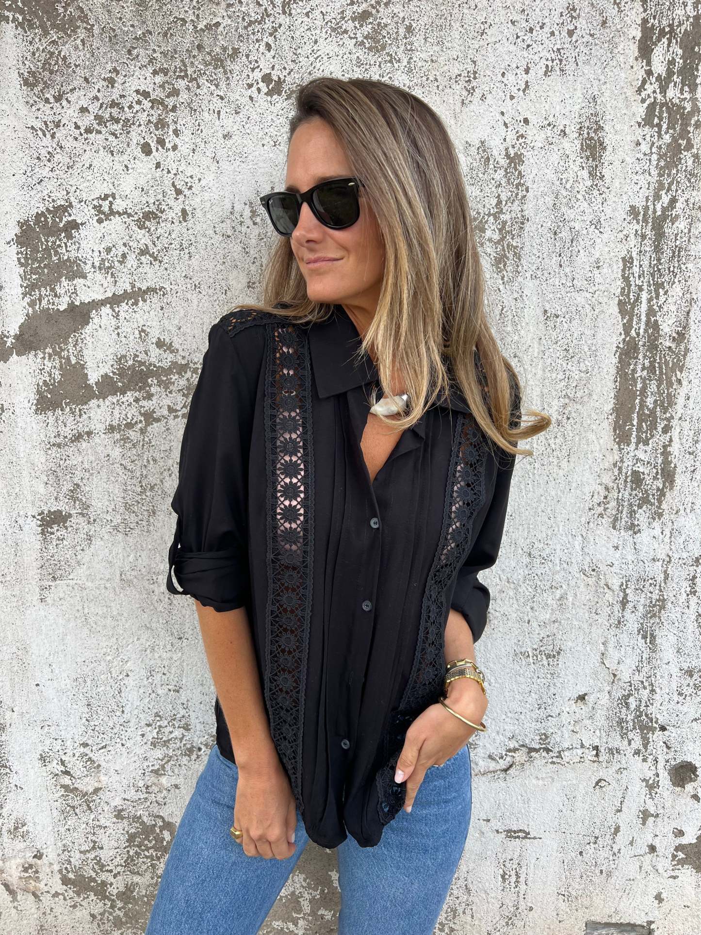 Vintage Style Lace Shirt