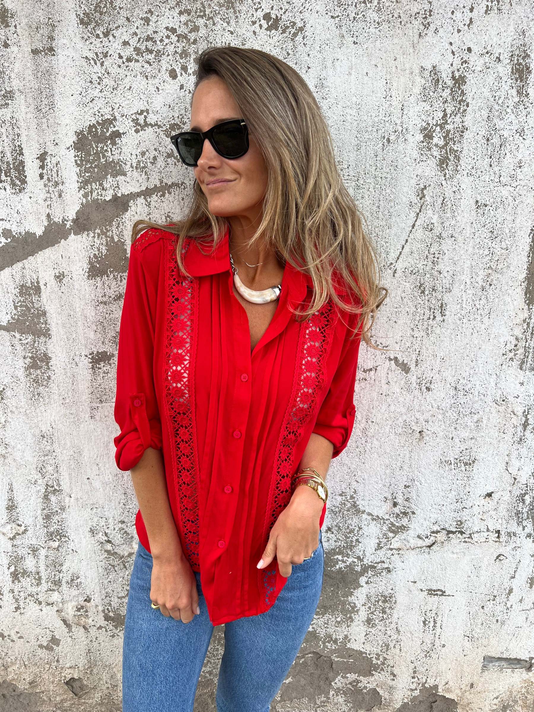 Vintage Style Lace Shirt