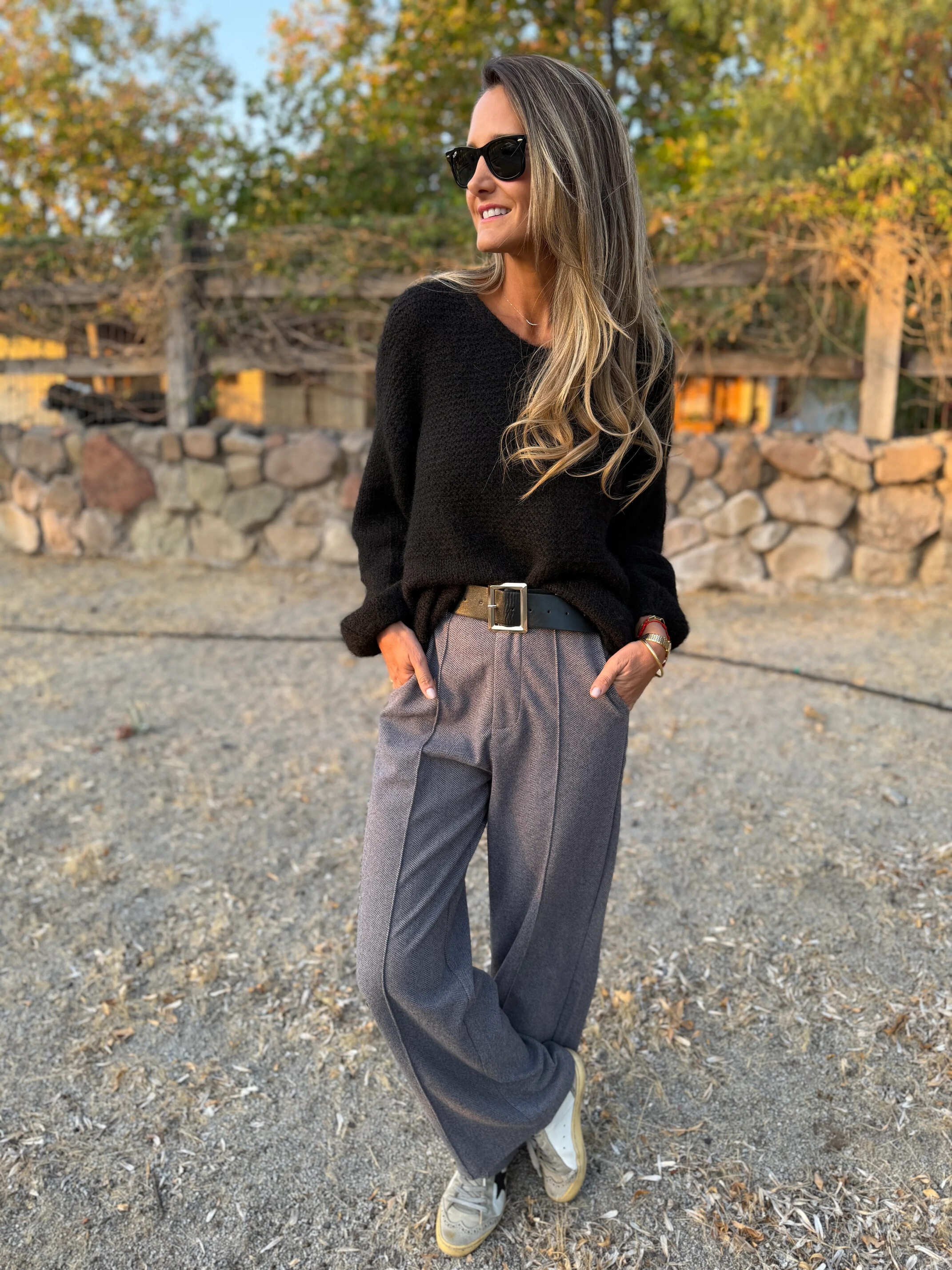 CLEARANCE SALE🔥Stretch Waist Dress Pants with Belt