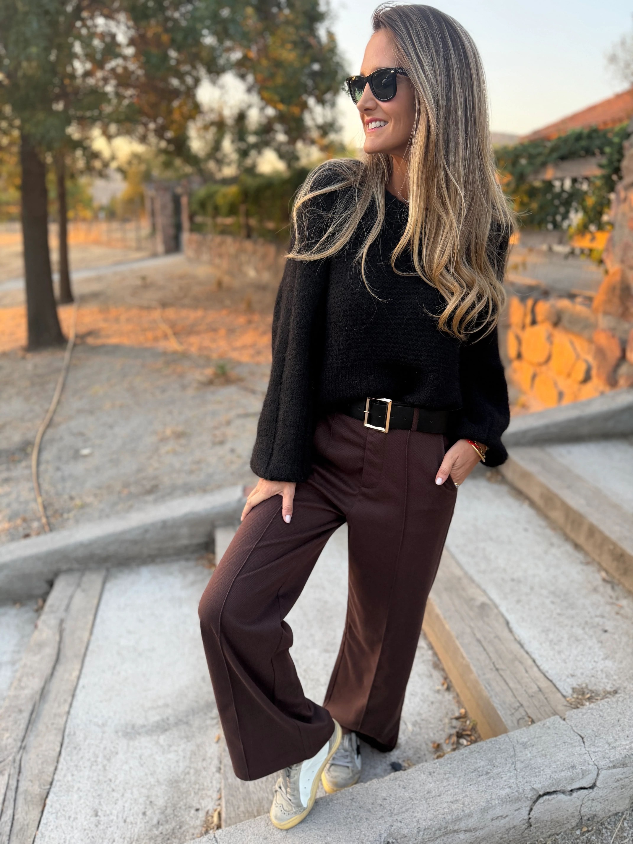 CLEARANCE SALE🔥Stretch Waist Dress Pants with Belt