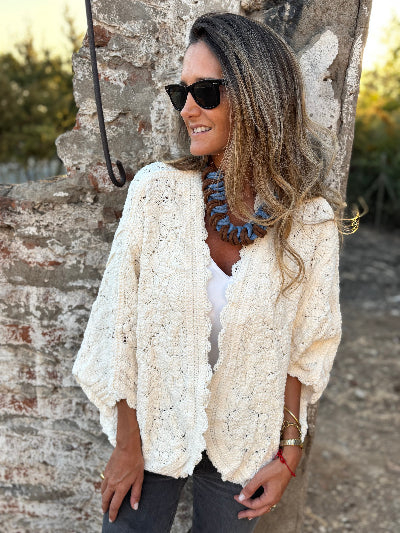 CLEARANCE SALE🔥Soft Chenille Macramé Cape