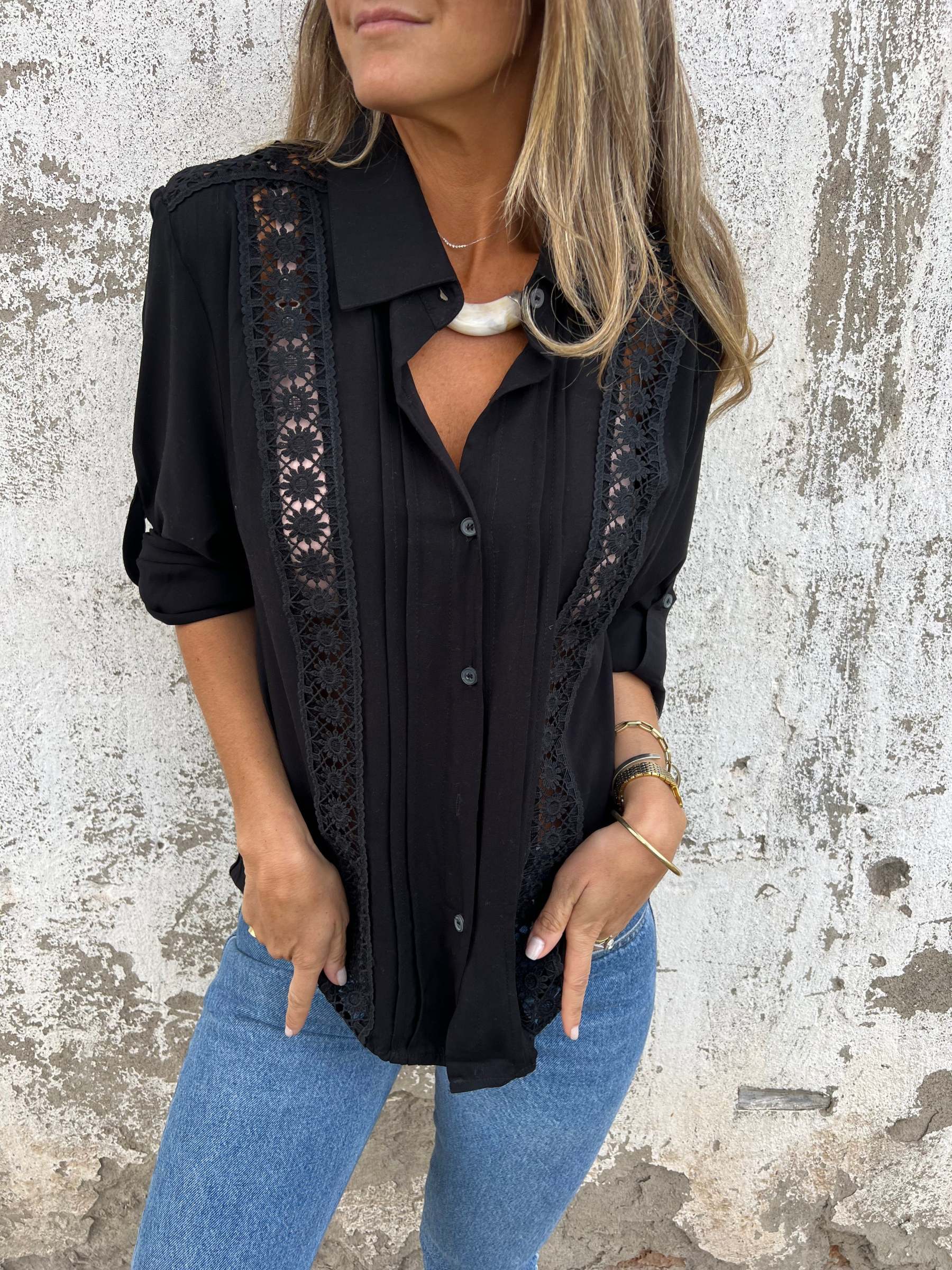 Vintage Style Lace Shirt