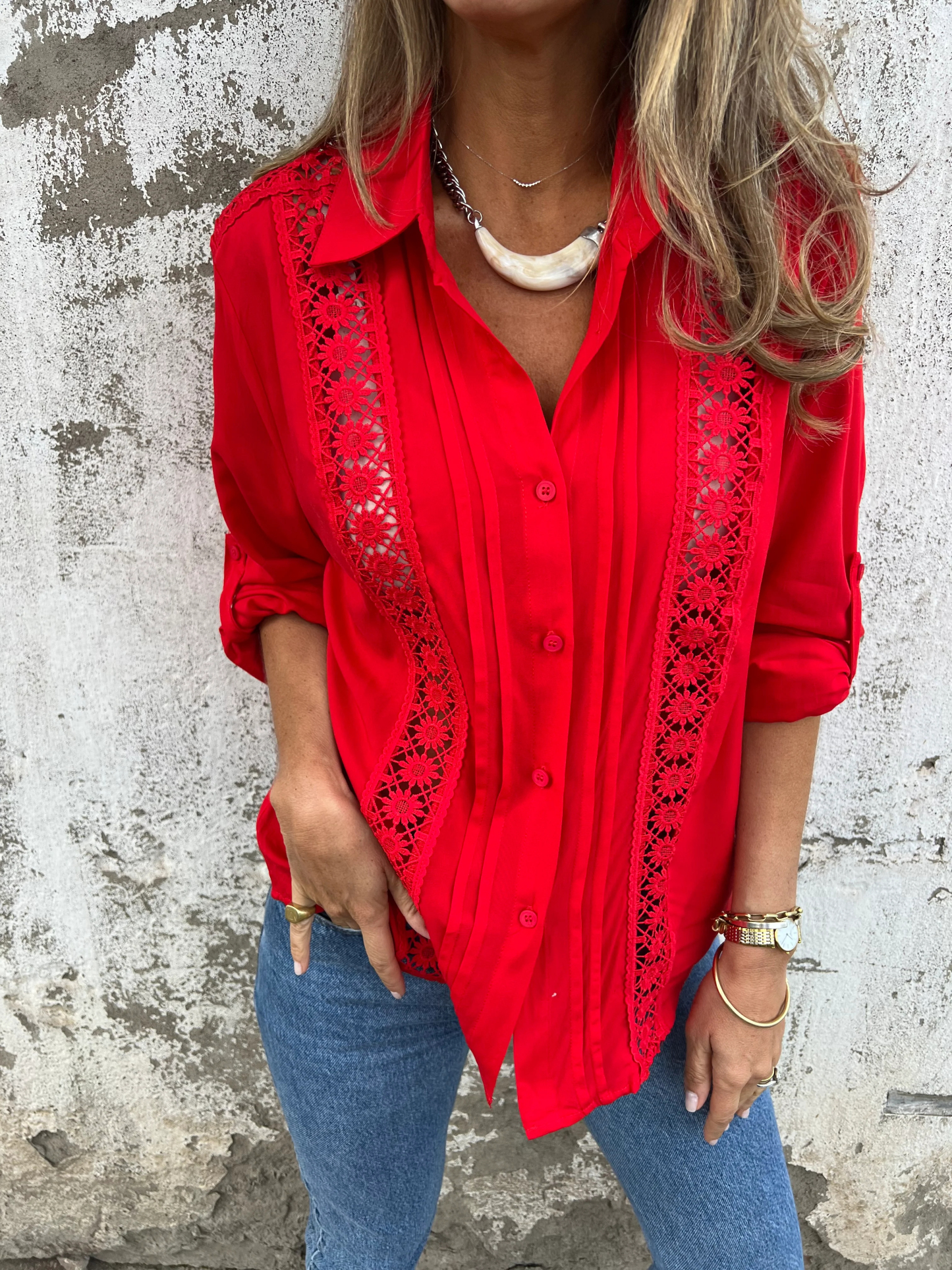 Vintage Style Lace Shirt