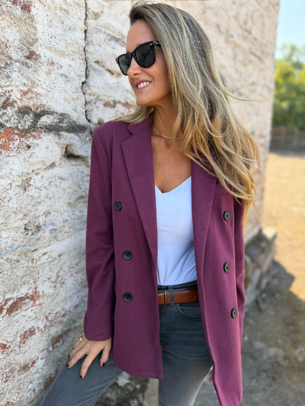 Double Breasted Saville Blazer