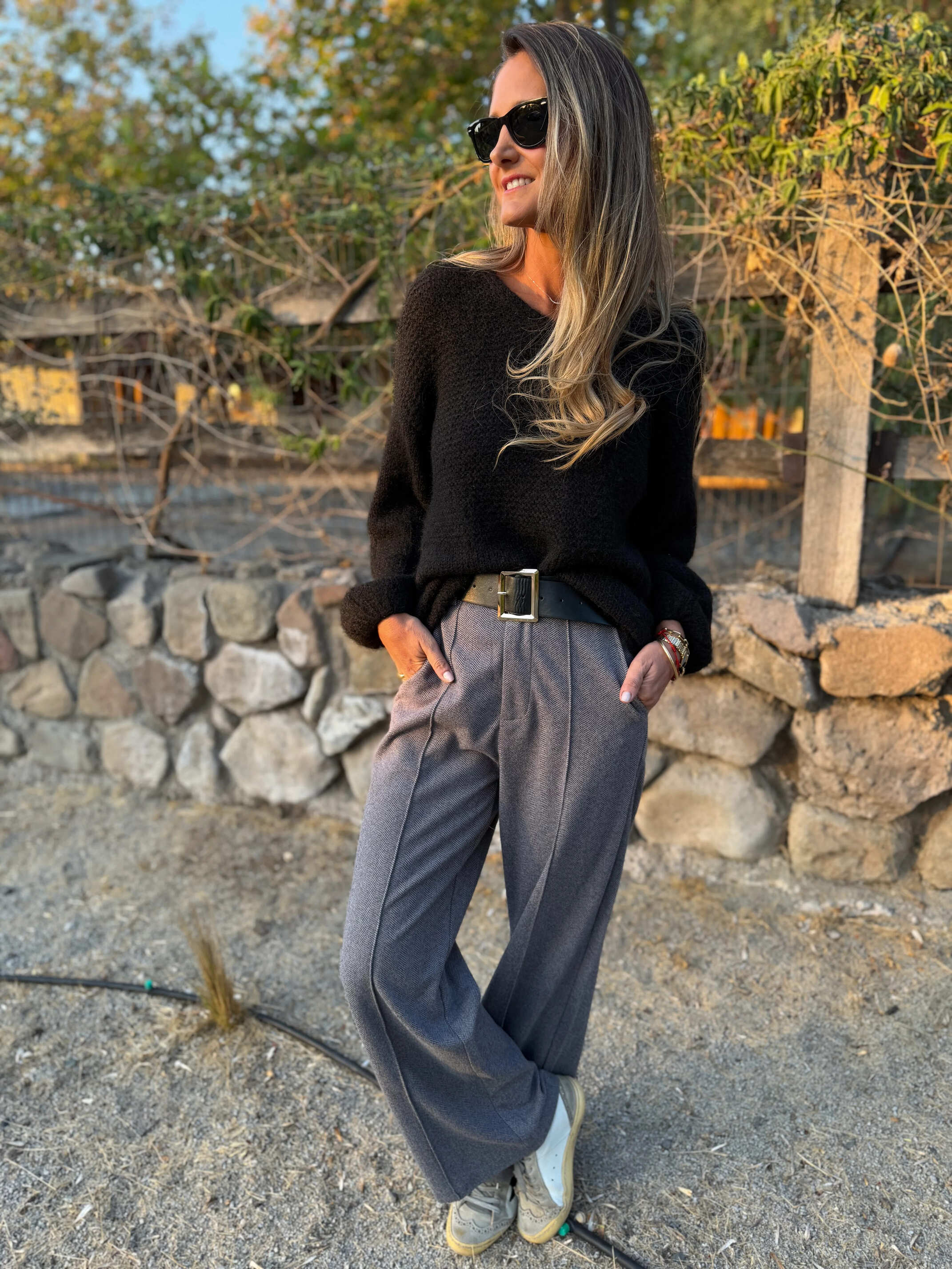 CLEARANCE SALE🔥Stretch Waist Dress Pants with Belt