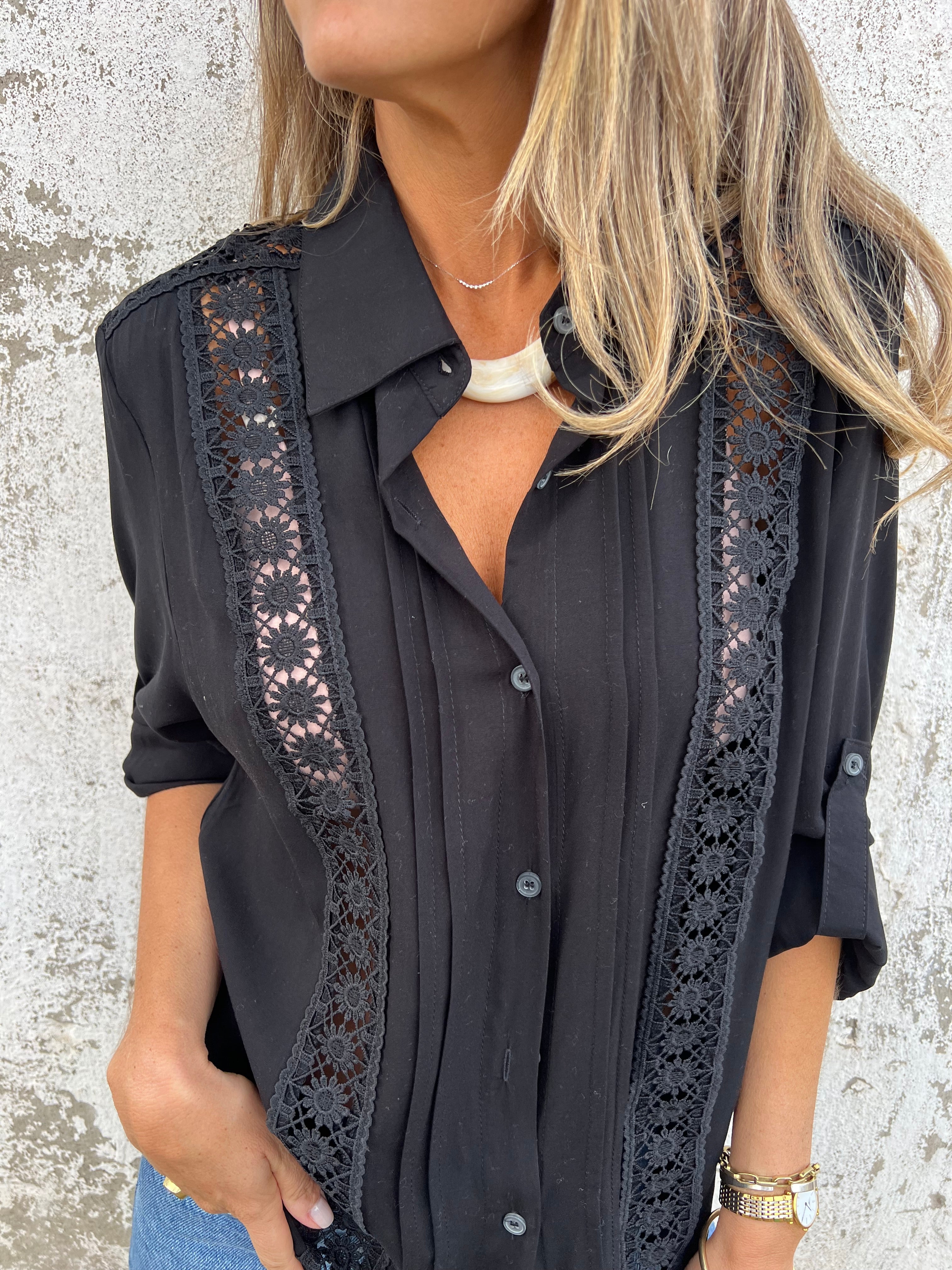 Vintage Style Lace Shirt